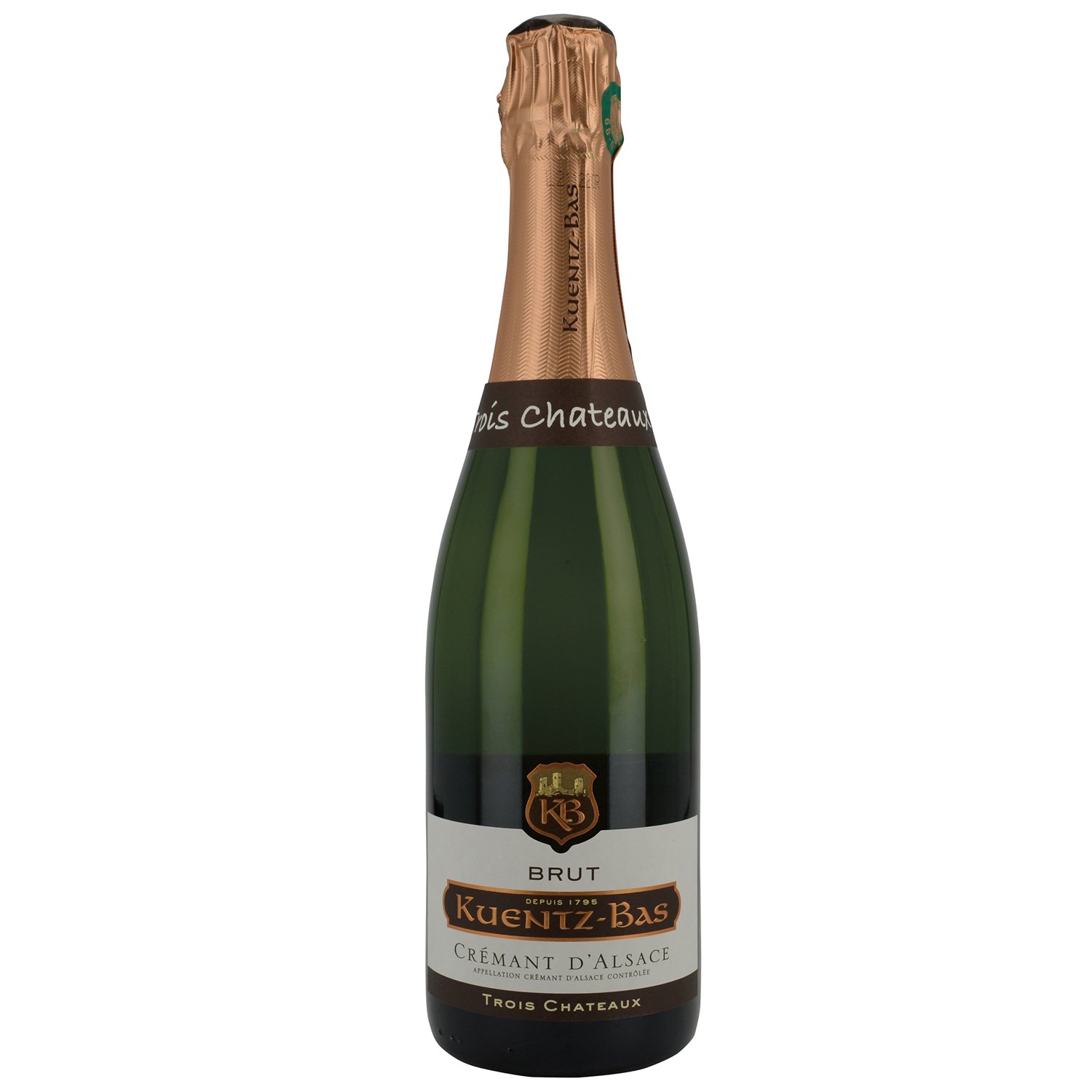 Cremant d'Alsace Brut, Trois Chateaux, ko, Kuentz-Bas