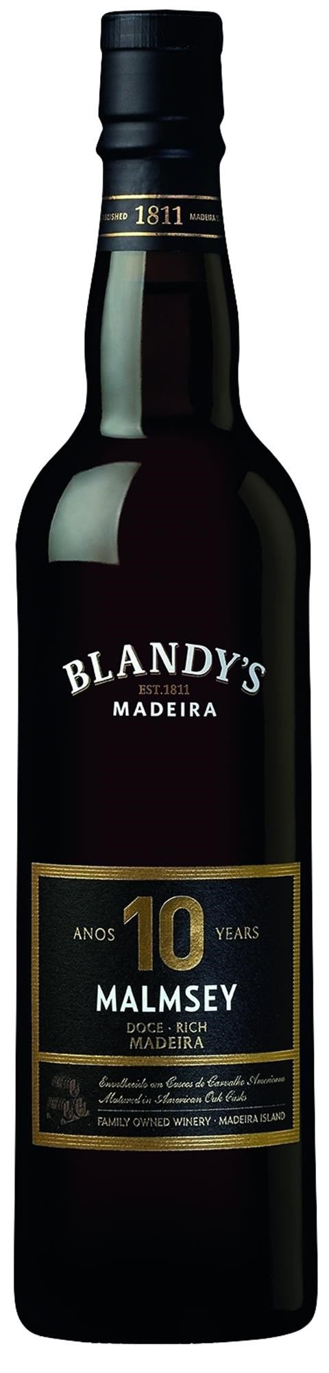 Madeira 10 Years Malmsey Rich (50 cl), Blandys
