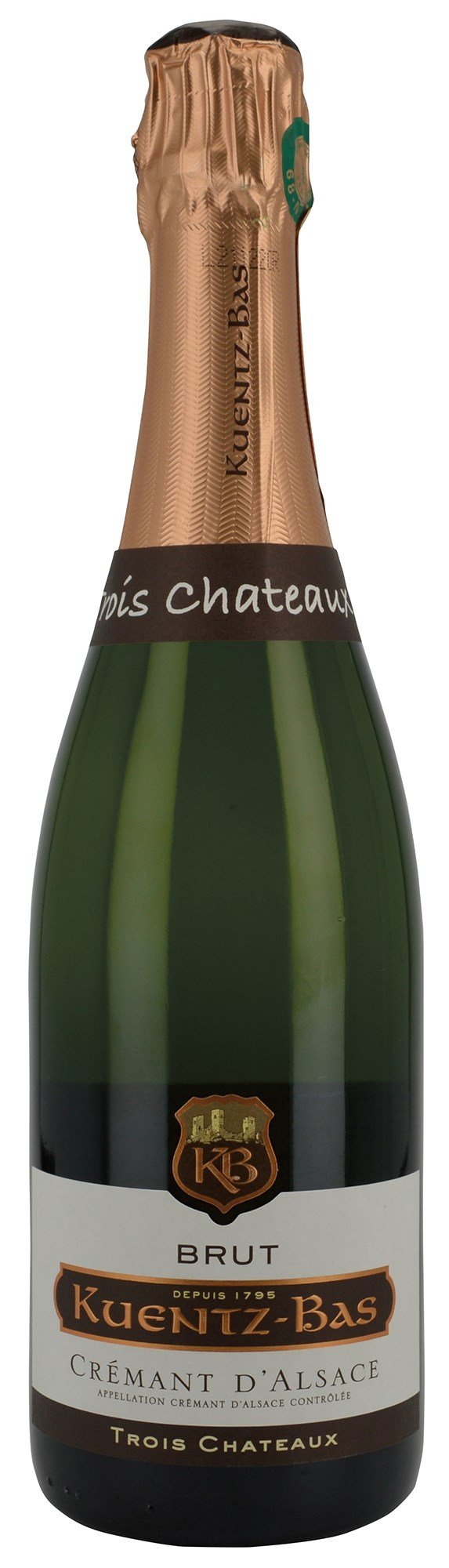 Cremant d'Alsace Brut, Trois Chateaux, ko, Kuentz-Bas