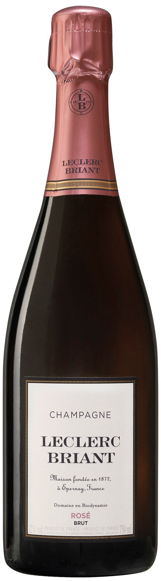 Brut Rose ko Champagne Leclerc Briant Epernay