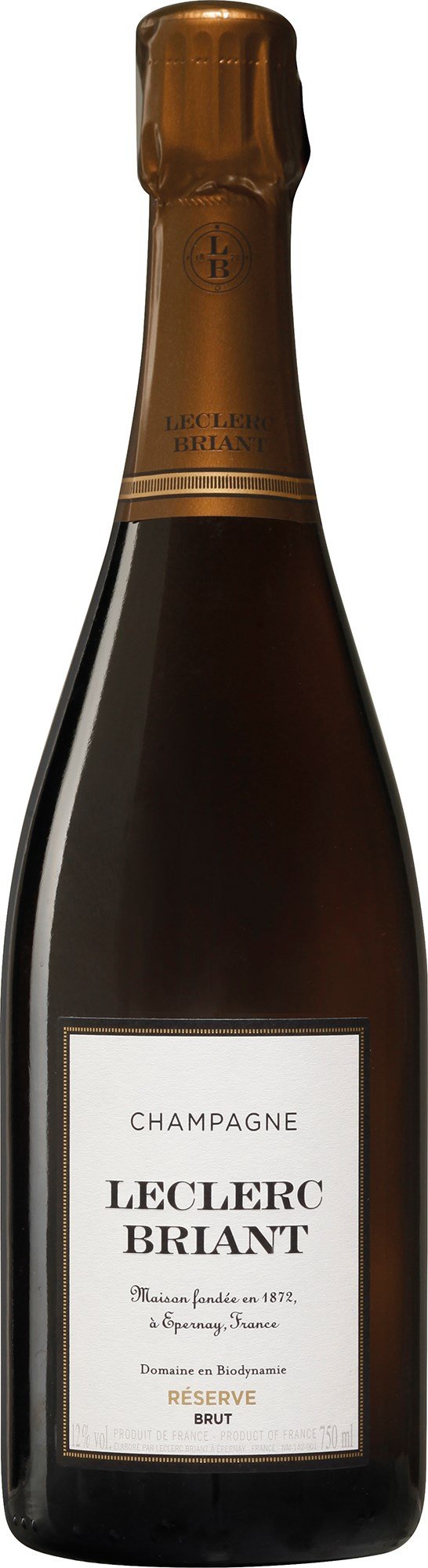 Brut Reserve ko Champagne Leclerc Briant Epernay