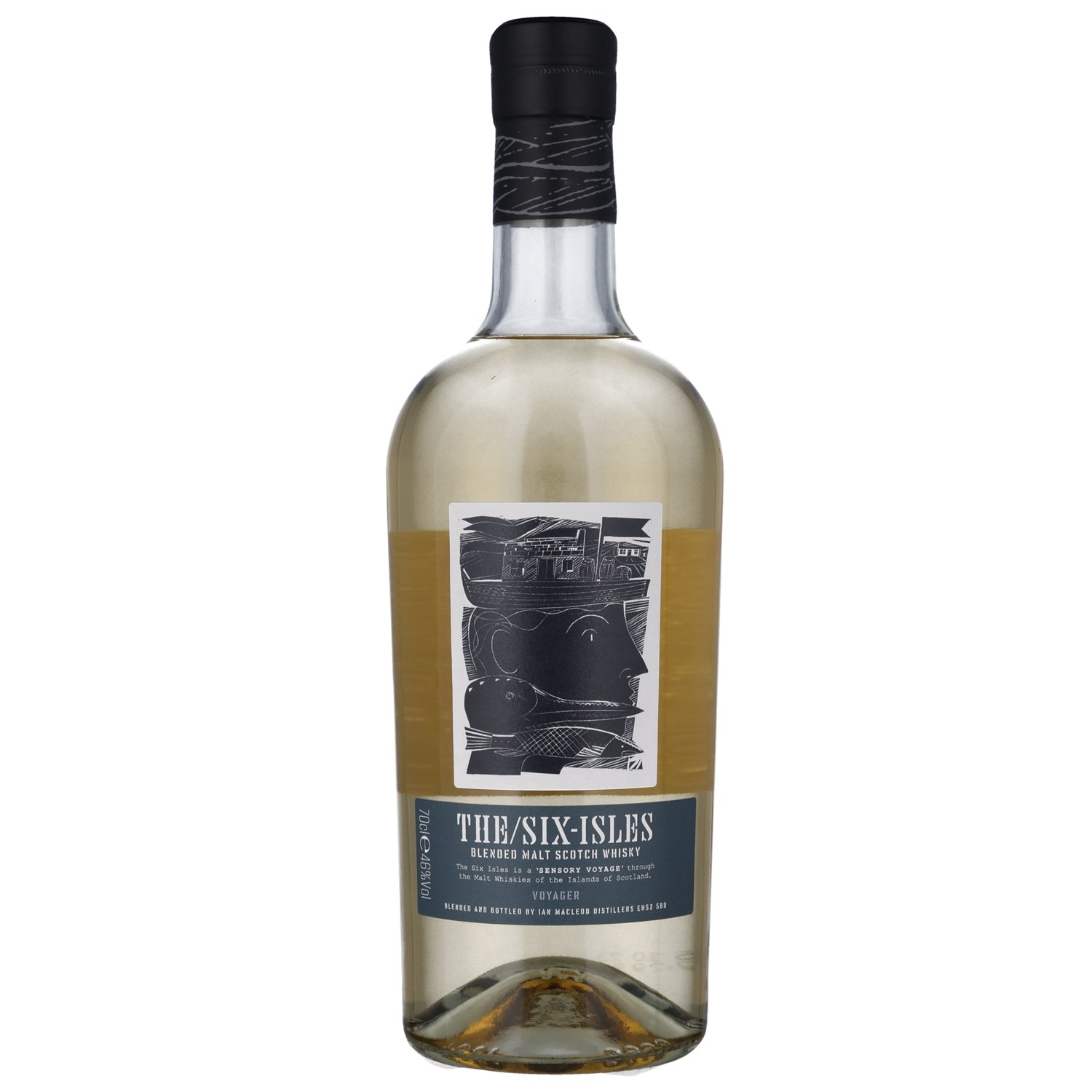Six Isles Voyager 46%, blended malt Scotch Whisky Ian Macleod Distillers