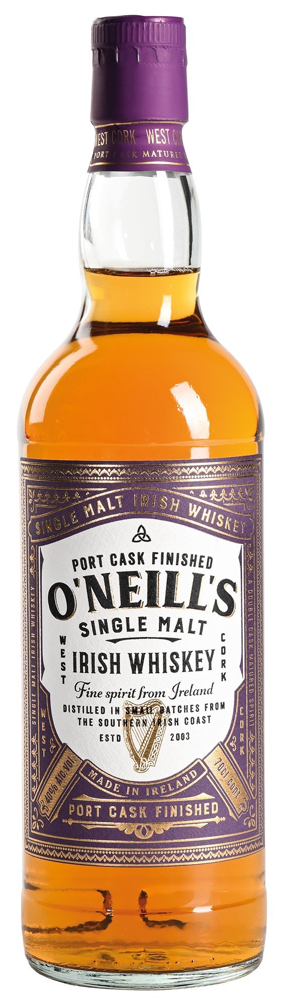 Whisky O&acute;Neill's Single Malt, Port cask finish